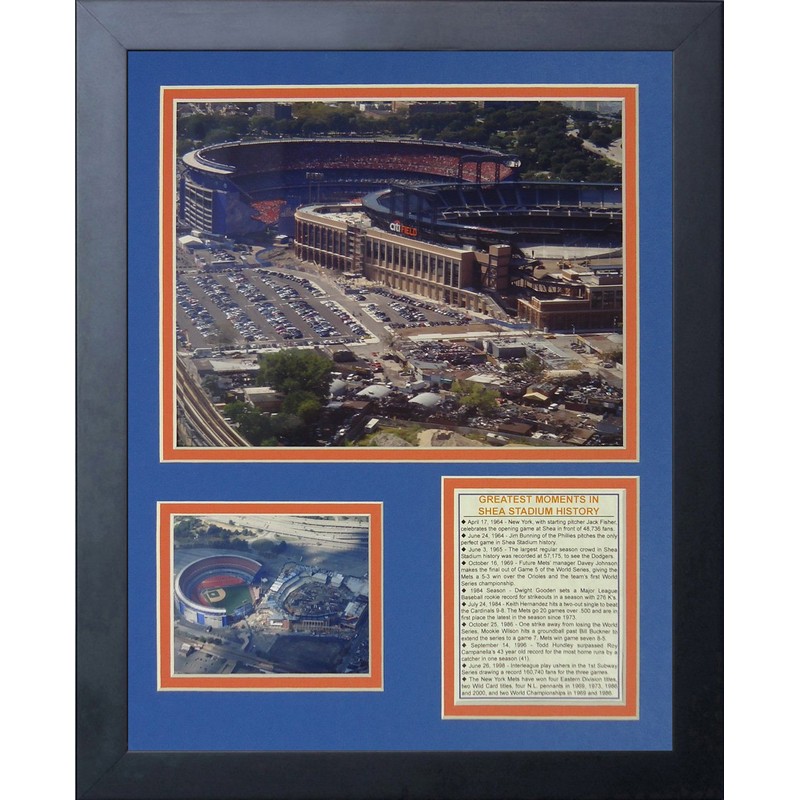 Legends Never Die "Shea Stadium and Citi Field Framed Photo