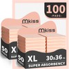 MKISS Bed Pads Disposable [100 Count] Adult Incontinence Underpads 30"