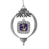 Inspired Silver - Square Navy Anchor Classic Holiday Ornament, Christmas