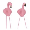4 Pcs Pink Flamingo Garden Statue Fine Details Stylish Vivid