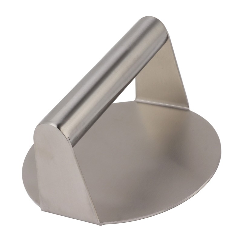 Stainless Steel Burger Press Professional Manual Adjustable Prevents Stick Grill