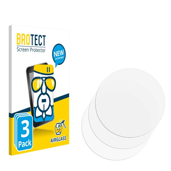 BROTECT Tempered Glass Film Compatible with Wristwatches (Circular, Diameter: 60