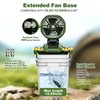 Veubew Misting Fan Portable with 25L Bucket, 30000mAh Rechargeable Battery