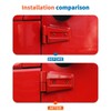 JeCar 12PCS Red Full Set Hinge Cover Trim Kit Fit