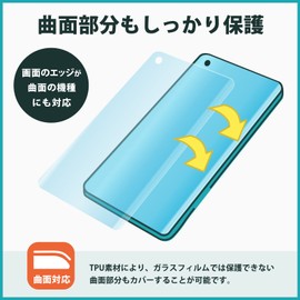 Kayo&Karin Yupiteru Golf Swing Trainer GST-8BLE Protective Film Curved Surface Reduction Anti-Reflection Fingerprint Film Made in Japan