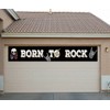 Banner grande Born to Rock | Decoración de fiesta de