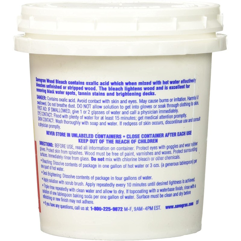 Savogran 10501 Wood Bleach, 12 oz, 6 Pack