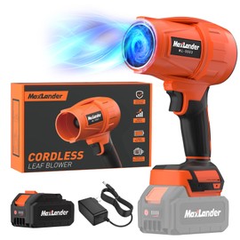 Leaf Blower Cordless, 21V Electric Handheld Leaf Blower with 3.0Ah Battery, 180000 RPM Battery Blowers with Adjustable Speed for Lawn Care, Patio Cleaning, Blowing Leaves and Dust