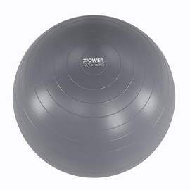 Power Systems Versa Ball Pro Stability Ball - Large Gym, Chair or Birthing Ball (Gray, 75cm)