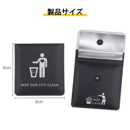KALOLINNA Portable Ashtray, Small Ashtray, Set of 3, Portable Storage Pouch, EVA, Waterproof, Fireproof, High Temperature, Pocket Ashtray, Stylish, Convenient, Lightweight, Butt Holder, Portable,