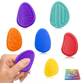 COYUN 6 Stück Fidget Toys Sensory Stones mit Verpackungsbox, Stressabbau Spielzeug, Sensorik Spielzeug Anti Stress Spielzeug, Sensory Toys, sensorisches Spielzeug Für Stress, Angst, Adhs & Autismus
