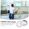 Operitacx 1 Satz Kabinett Atmungsaktive Lochabdeckung Entlüften Ventilatoren Luft Lüftungsverlängerung