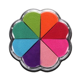 QUARKZMAN Finger Ink Pad for Rubber Stamp Crafts, 39 Inch Washable Pigment Ink Stamp for Footprint Handprint Stamp Paper Wood Fabric Scrapbooking Mixed Red