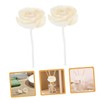 2pcs Camellia Flower Diffuser Sticks Elegant Fragrance Refills with Cotton