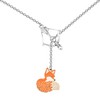 MAOFAED The Ancher and Fox Lariat Necklace for Fantasy Reader,
