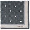 Blooming 001075-0001-02 Easy Care Printed Handkerchief, Pin Dot (Gray), Gentleman,