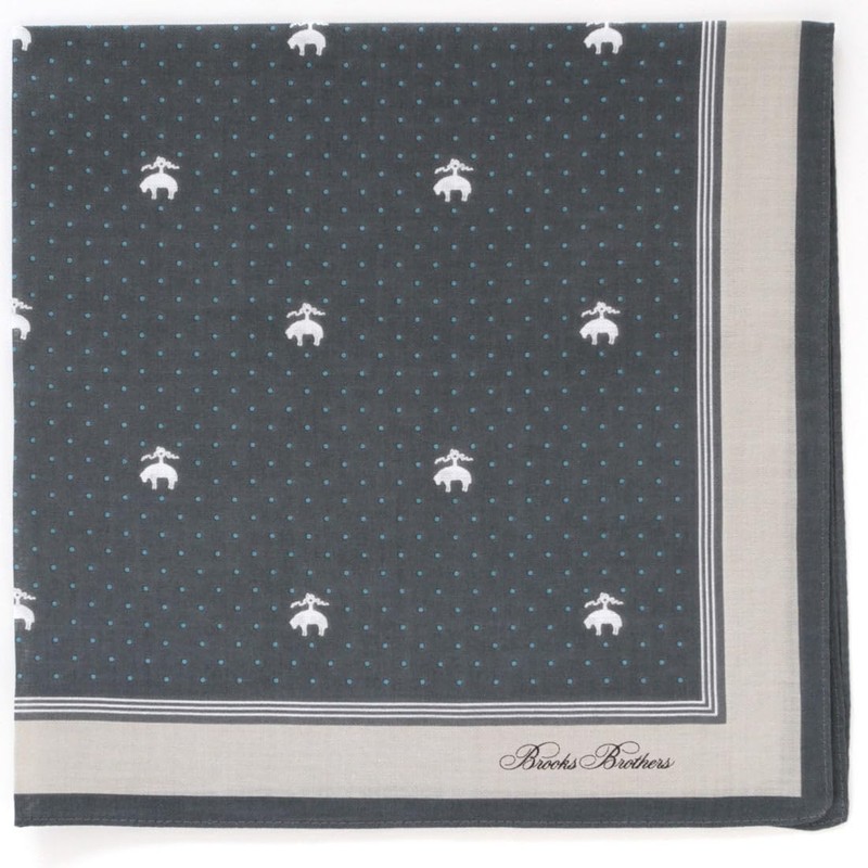 Blooming 001075-0001-02 Easy Care Printed Handkerchief, Pin Dot (Gray), Gentleman,