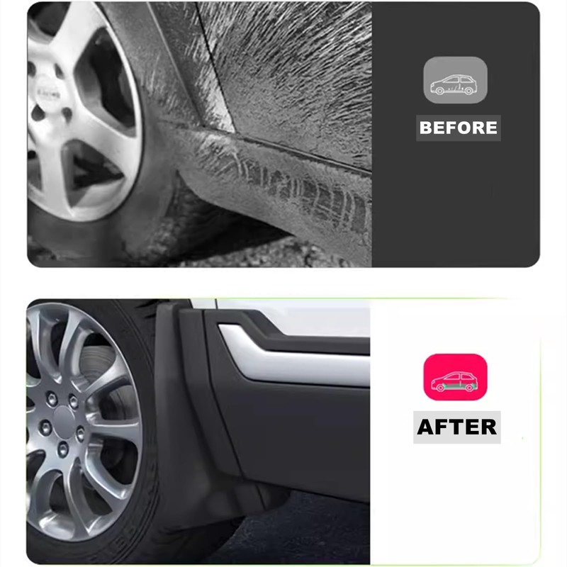 Tecoom Mud Flaps for Chevy Colorado/GMC Canyon Without Flares 2015-2022