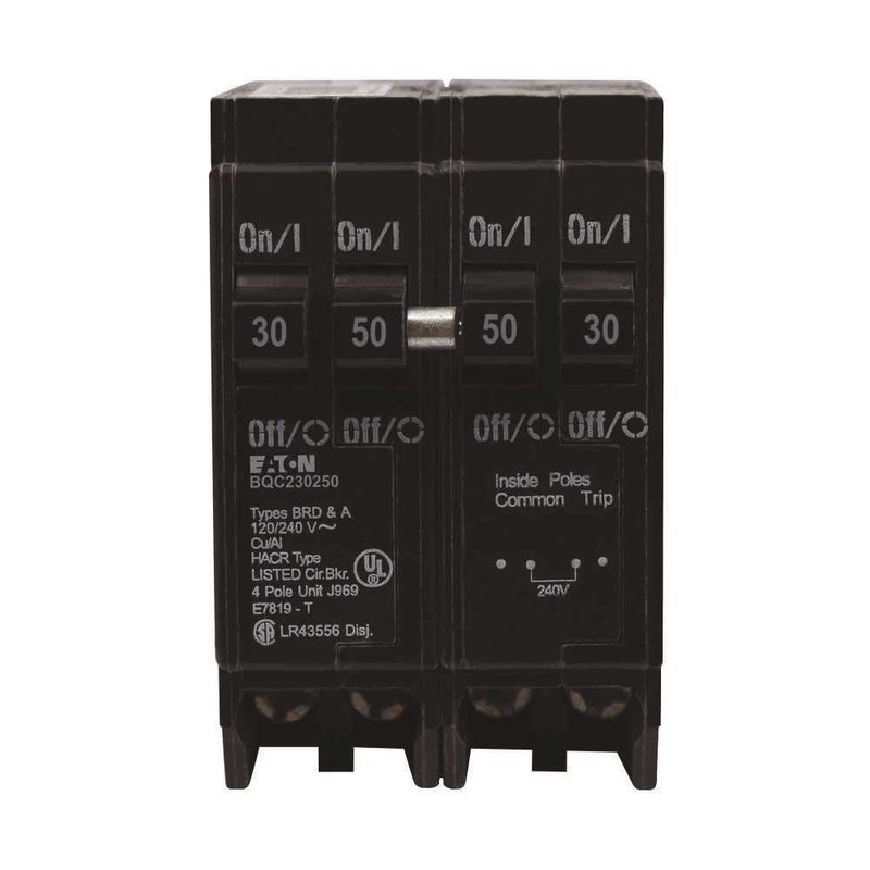 Eaton BQC230250 Quad Breaker One 2 Pole 30 Amp And