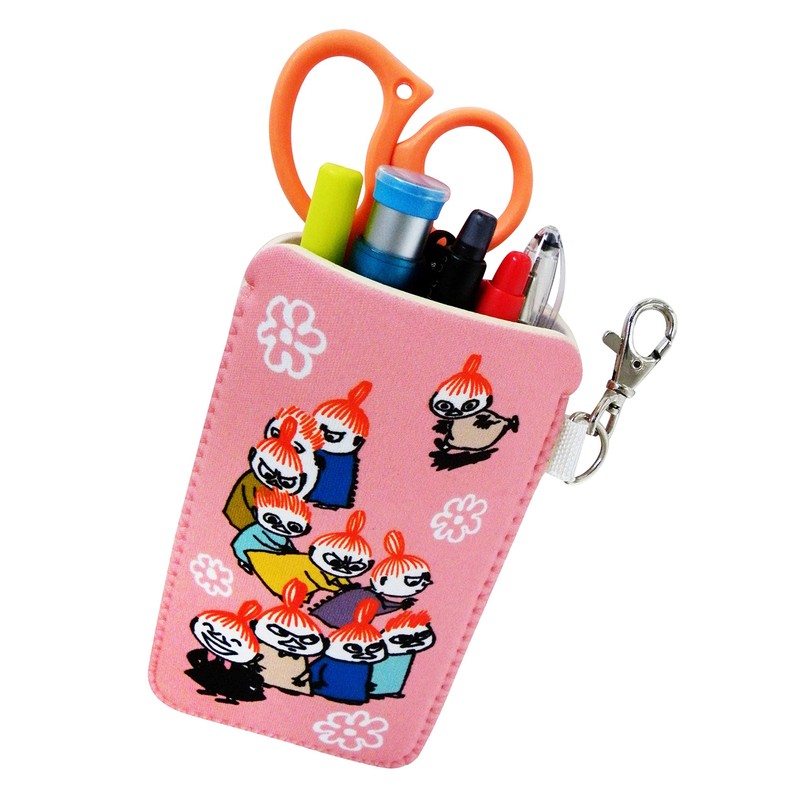ムーミン　ソフトペンケース　リトルミイと兄弟　ピンク