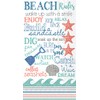 Celebrate the Home Beach-Themed 3-Ply Paper Guest/Buffet Napkins, Beach Rules,