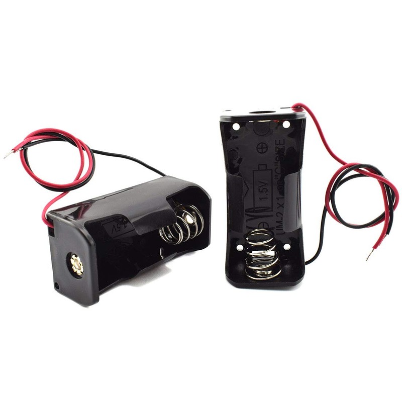 SDTC Tech 2-Pack 1x C Cell Battery Holder 1.5V C