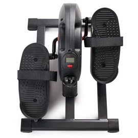Sunny Health & Fitness Smart Under-Desk Elliptical Trainer, Mini Pedal Equipment for Senior Low-Profile Workout, Cycle Cardio Training at Home/Office, Free SunnyFit App Bluetooth Connect - SF-E324029
