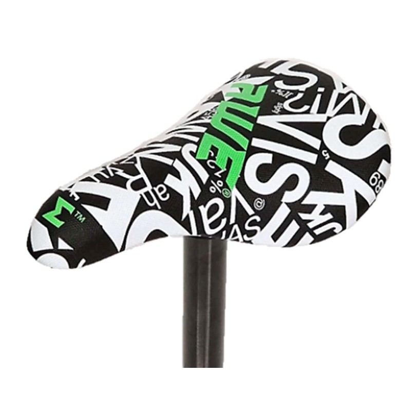 AWE® BMX Freestyle Saddle Black/White FREE SEAT POST