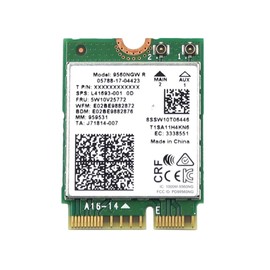 Wireless Card 5W10V25772 8S5W10V25772 Compatible Replacement Spare Part for Intel Wireless-AC 9560 9560NGW R 1.73Gbps M.2 2230 PCI-Express USB WiFi 5 802.11ac Bluetooth 5.1