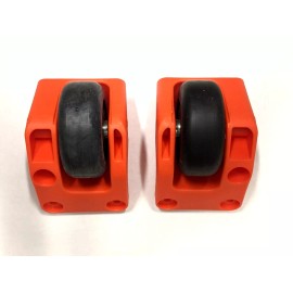 Pelican QTY 2 - Orange Pelican Air case wheel housings.  1607, 1615, 1626, 1637, 1646.