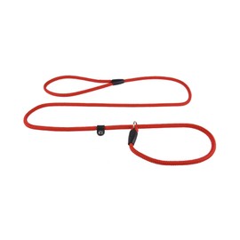 Extremely Durable Dog Rope Leash, Slip on Premium Soft Nylon Lead, Strong, Sturdy Comfortable Leash Supports the Strongest Pulling Small Medium Large Dogs (1.0 Medium, Red)