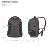 SwissGear Civic Pro Laptop Backpack, Grey, 18"x13.25"x7"