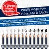 Faber-Castell Graphite Pencils Drawing Set: 12 Art Pencils for Sketching