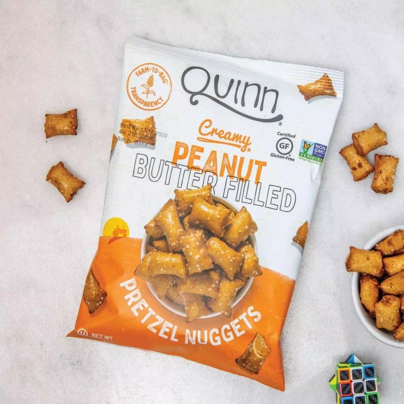 Quinn Pretzels 21 Ounce Gluten Free Peanut Butter Filled Non
