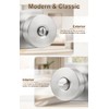 Probrico Privacy Door Knobs Interior 6 Pack, Satin Nickel Door
