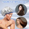 SHENLIU 6Pcs Heat Cap for Deep Conditioning, Aluminum Shower Cap,