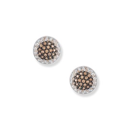 Champagne Bamboo Earrings, Sterling Silver Silver Sterling silver Silver Precious metal, Cubic Zirconia Crystal