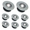 Petyoung 8Pack Outdoor Solar Ground Lights, IP65 Waterproof Solar Disk
