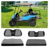 10L0L 4 Passenger Golf Cart Seat Covers, Front Rear Seat