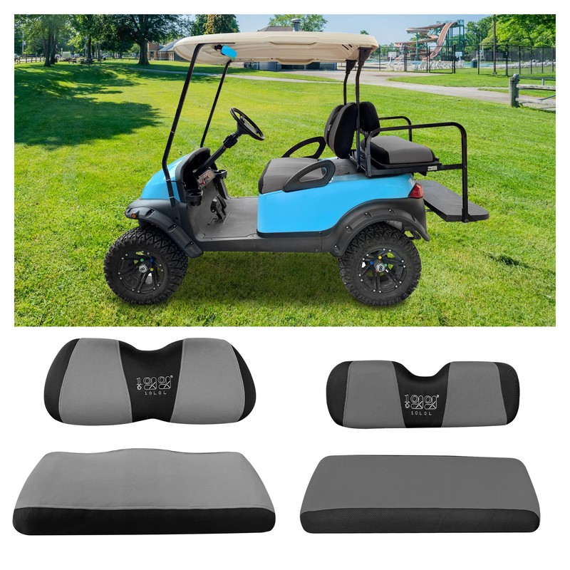 10L0L 4 Passenger Golf Cart Seat Covers, Front Rear Seat