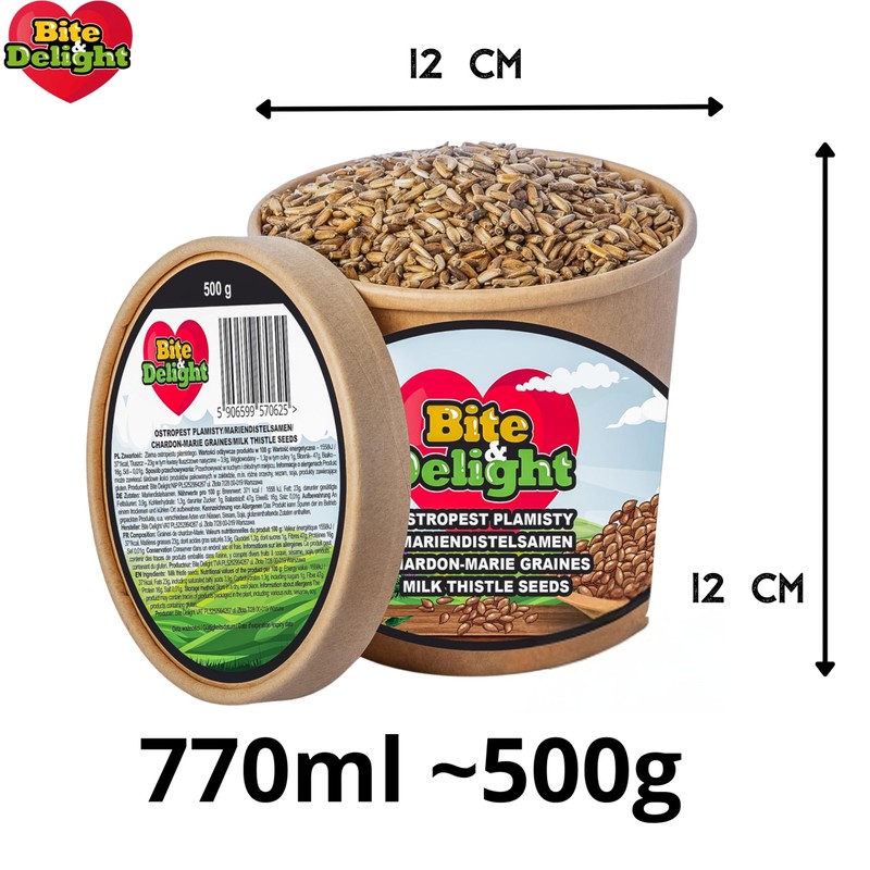 Bite & Delight Milk Thistle Seeds - Milk Thistle Natural