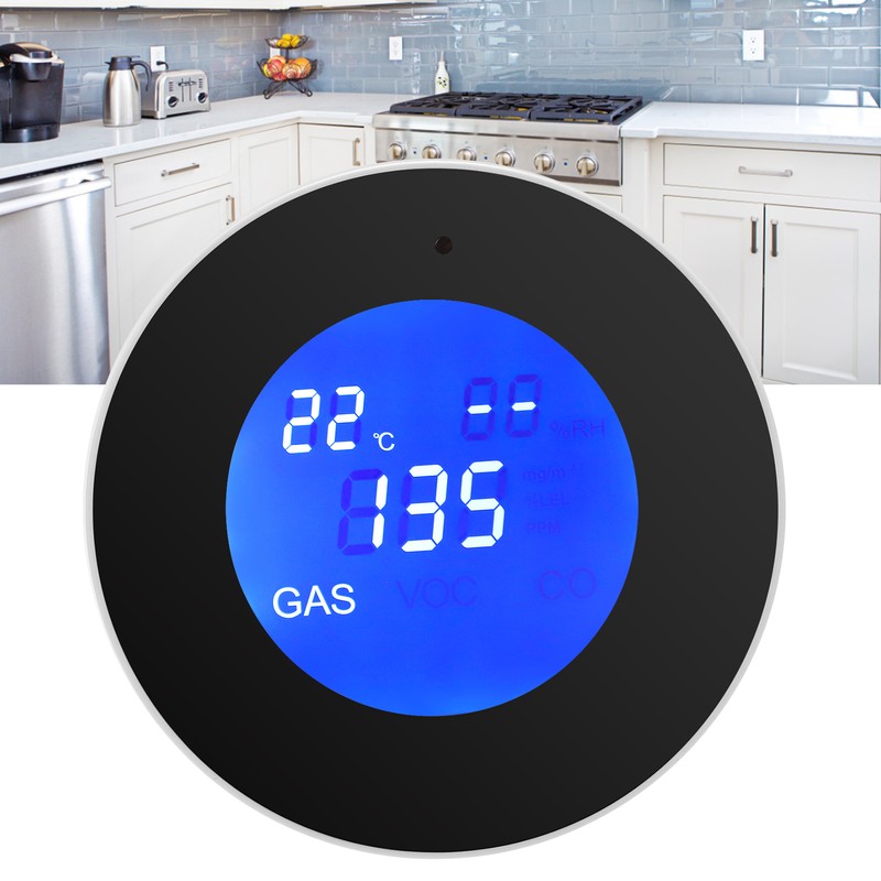 WIFI Natural Gas Detector Alarm WallMounted Leakage Sniffer AC
