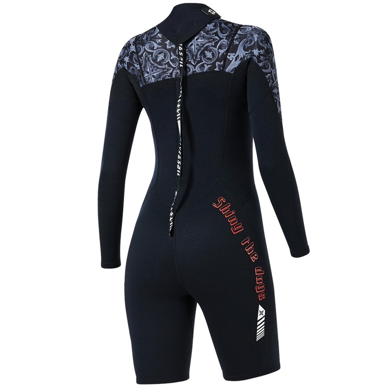1.5MM Diving Onepiece Swimsuit Wetsuit Short Trousers for Snorkeling Surfing(Woman