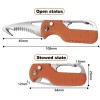ITOKEY MultiTool Keychain Knife, Small Pocket Strap Cutter, Razor Sharp
