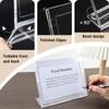 AetJxixee 10 Pack 5x7 Inch Sign Holder Horizontal, Double-Sided Usage