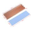 ZDE M.2 SSD Heatsink 70x20x6mm Copper Heatsink with Silicone Thermal