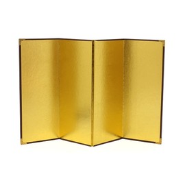 ミニ金屏風 4曲 (大) 255×425mm 金無地 C516