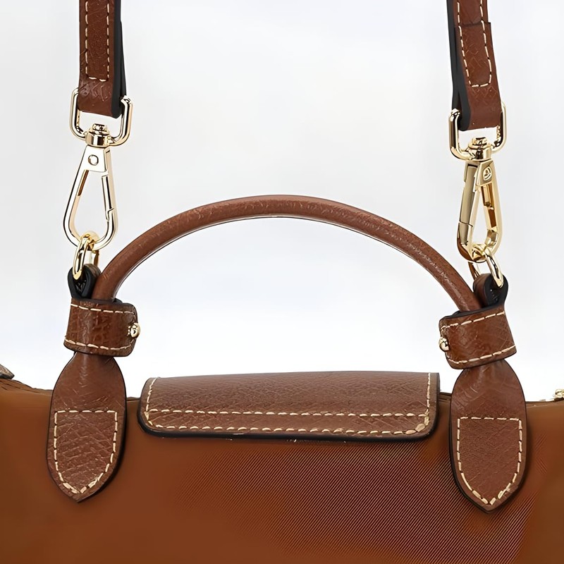 DEVPSISR Leather Strap Suitable for Longchamp Handbag,Crossbody Adjustable Shoulder Strap