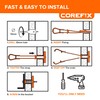 Corefix Strap Cavity Wall Fixing 4 Pack (M5x40mm), Heavy Duty