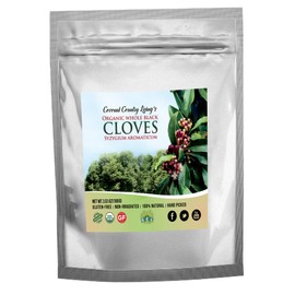 Organic Cloves Whole, 3.5 oz Finest Whole Clove Spice, Freshly Harvested, Fairtrade